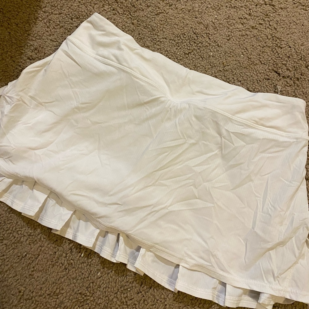 White Lululemon Tennis Skirt